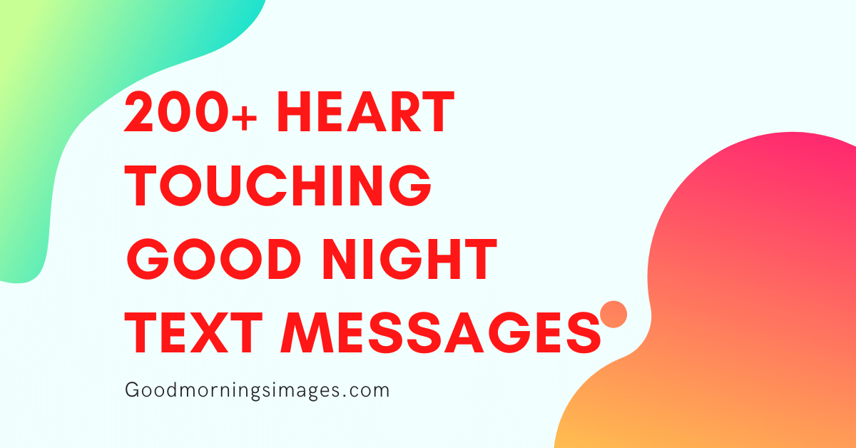 heart touching good night messages